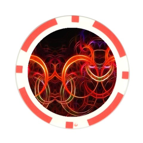 Background Fractal Abstract Poker Chip Card Guard (10 pack) from ArtsNow.com Front