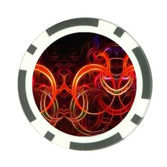 Background Fractal Abstract Poker Chip Card Guard (10 pack) from ArtsNow.com Back