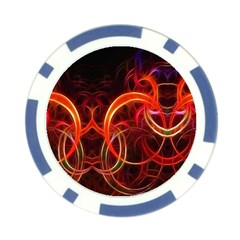 Background Fractal Abstract Poker Chip Card Guard (10 pack) from ArtsNow.com Back
