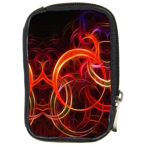 Background Fractal Abstract Compact Camera Leather Case from ArtsNow.com Front
