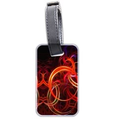Background Fractal Abstract Luggage Tag (two sides) from ArtsNow.com Front