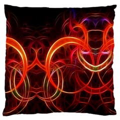 Background Fractal Abstract Large Cushion Case (Two Sides) from ArtsNow.com Back