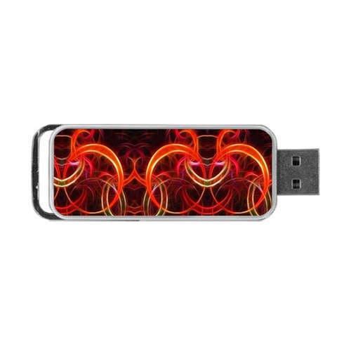 Background Fractal Abstract Portable USB Flash (Two Sides) from ArtsNow.com Front