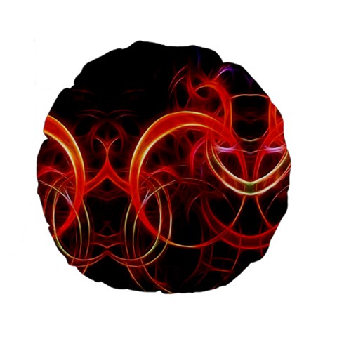 Background Fractal Abstract Standard 15  Premium Round Cushions from ArtsNow.com Front