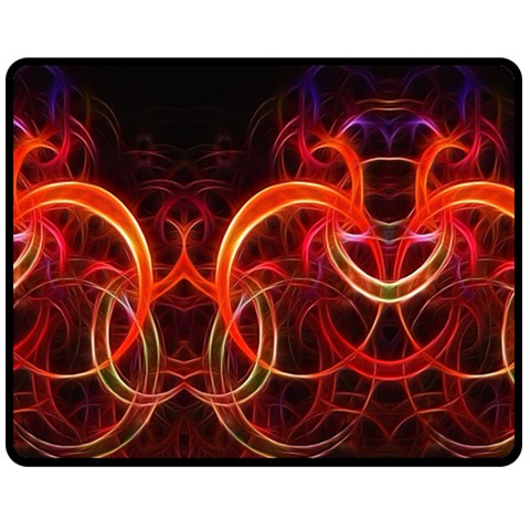 Background Fractal Abstract Two Sides Fleece Blanket (Medium) from ArtsNow.com 58.8 x47.4  Blanket Front