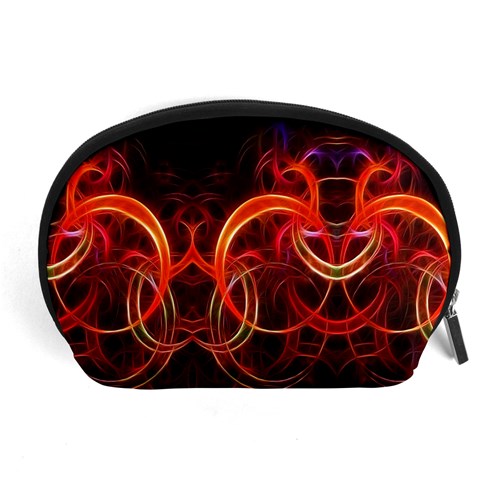 Background Fractal Abstract Accessory Pouch (Large) from ArtsNow.com Front
