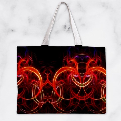 Background Fractal Abstract Zipper Mini Tote Bag from ArtsNow.com Front