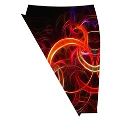 Background Fractal Abstract Midi Wrap Pencil Skirt from ArtsNow.com Front Left