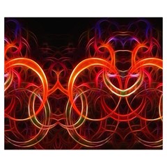 Background Fractal Abstract Zipper Medium Tote Bag from ArtsNow.com Back