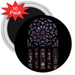 Rosette Cathedral 3  Magnets (10 pack) 