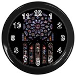 Rosette Cathedral Wall Clock (Black)