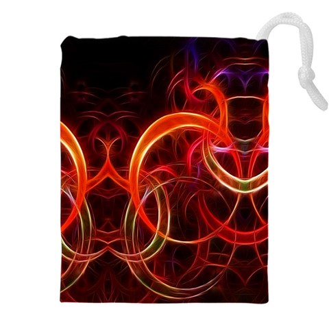 Colorful Prismatic Chromatic Drawstring Pouch (4XL) from ArtsNow.com Front