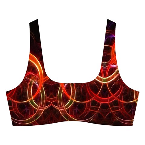 Background Fractal Abstract Cross Back Hipster Bikini Set from ArtsNow.com Front