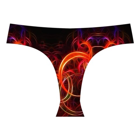 Background Fractal Abstract Cross Back Hipster Bikini Set from ArtsNow.com Front Under