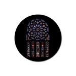 Rosette Cathedral Rubber Round Coaster (4 pack)