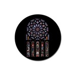 Rosette Cathedral Magnet 3  (Round)