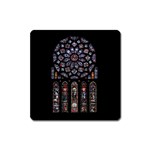 Rosette Cathedral Square Magnet