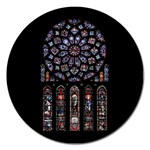 Rosette Cathedral Magnet 5  (Round)