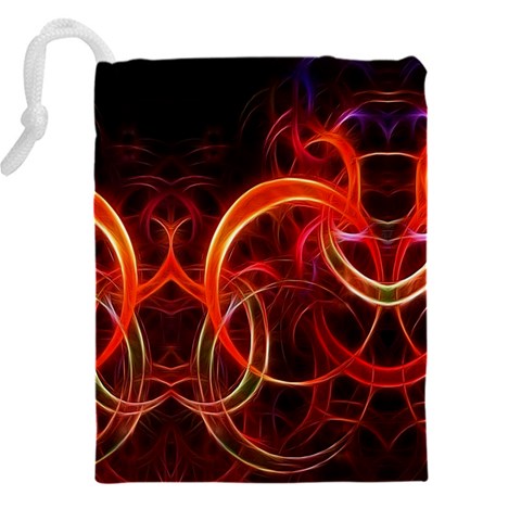 Construction Background Geometric Drawstring Pouch (4XL) from ArtsNow.com Back