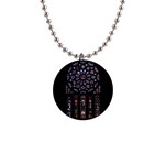 Rosette Cathedral 1  Button Necklace