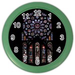 Rosette Cathedral Color Wall Clock