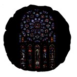 Rosette Cathedral Large 18  Premium Round Cushions