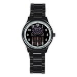 Rosette Cathedral Stainless Steel Round Watch