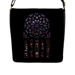 Rosette Cathedral Flap Closure Messenger Bag (L)