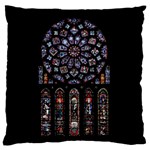 Rosette Cathedral Standard Premium Plush Fleece Cushion Case (Two Sides)