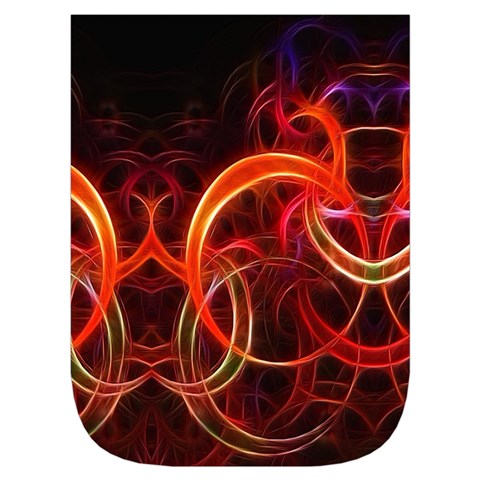 Background Fractal Abstract Waist Pouch (Small) from ArtsNow.com Front Pocket