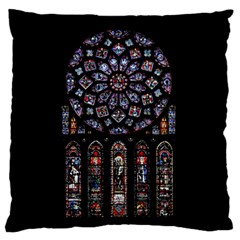 Rosette Cathedral Large Premium Plush Fleece Cushion Case (Two Sides) from ArtsNow.com Front
