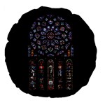 Rosette Cathedral Large 18  Premium Flano Round Cushions