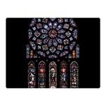 Rosette Cathedral Two Sides Premium Plush Fleece Blanket (Mini)