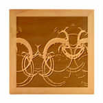 Colorful Prismatic Chromatic Wood Photo Frame Cube