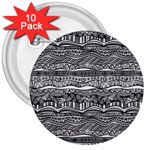 Ethno Seamless Pattern 3  Buttons (10 pack) 