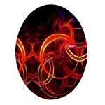Colorful Prismatic Chromatic Oval Glass Fridge Magnet (4 pack)