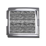 Ethno Seamless Pattern Mega Link Italian Charm (18mm)