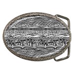 Ethno Seamless Pattern Belt Buckles