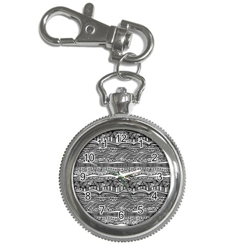 Ethno Seamless Pattern Key Chain Watches from ArtsNow.com Front