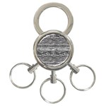 Ethno Seamless Pattern 3-Ring Key Chain