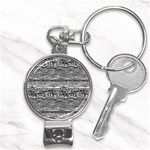 Ethno Seamless Pattern Nail Clippers Key Chain