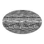 Ethno Seamless Pattern Oval Magnet