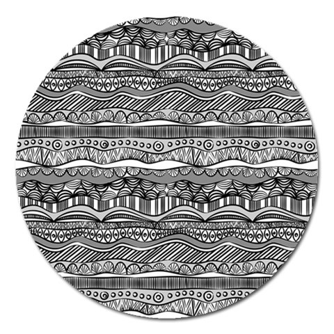 Ethno Seamless Pattern Magnet 5  (Round) from ArtsNow.com Front