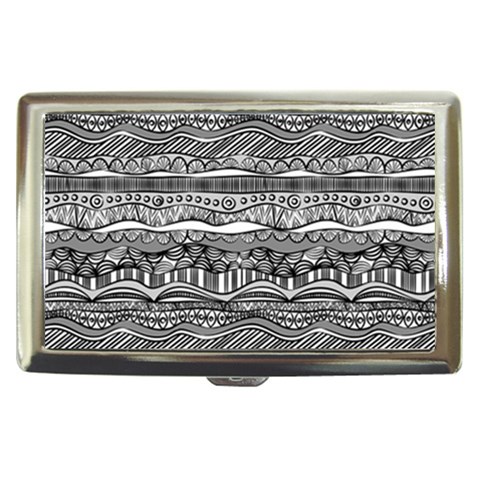 Ethno Seamless Pattern Cigarette Money Case from ArtsNow.com Front