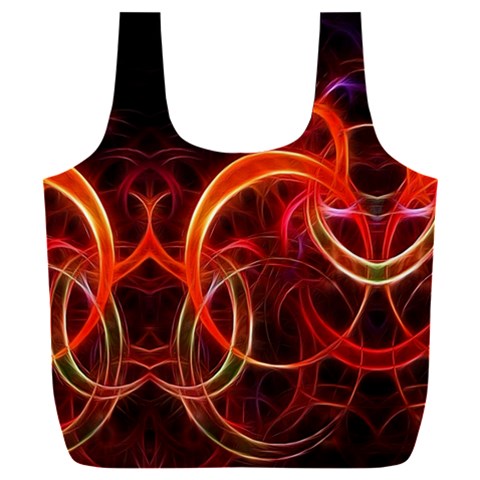 Background Fractal Abstract Full Print Recycle Bag (XXL) from ArtsNow.com Front
