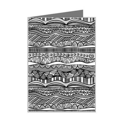 Ethno Seamless Pattern Mini Greeting Card from ArtsNow.com Left