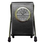 Ethno Seamless Pattern Pen Holder Desk Clock