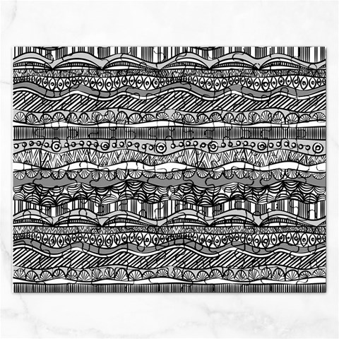 Ethno Seamless Pattern Rectangular Jigsaw Puzzl from ArtsNow.com Front
