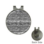 Ethno Seamless Pattern Hat Clips with Golf Markers