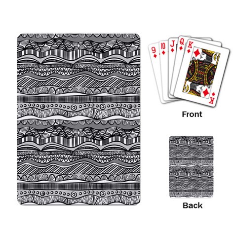Ethno Seamless Pattern Playing Cards Single Design (Rectangle) from ArtsNow.com Back